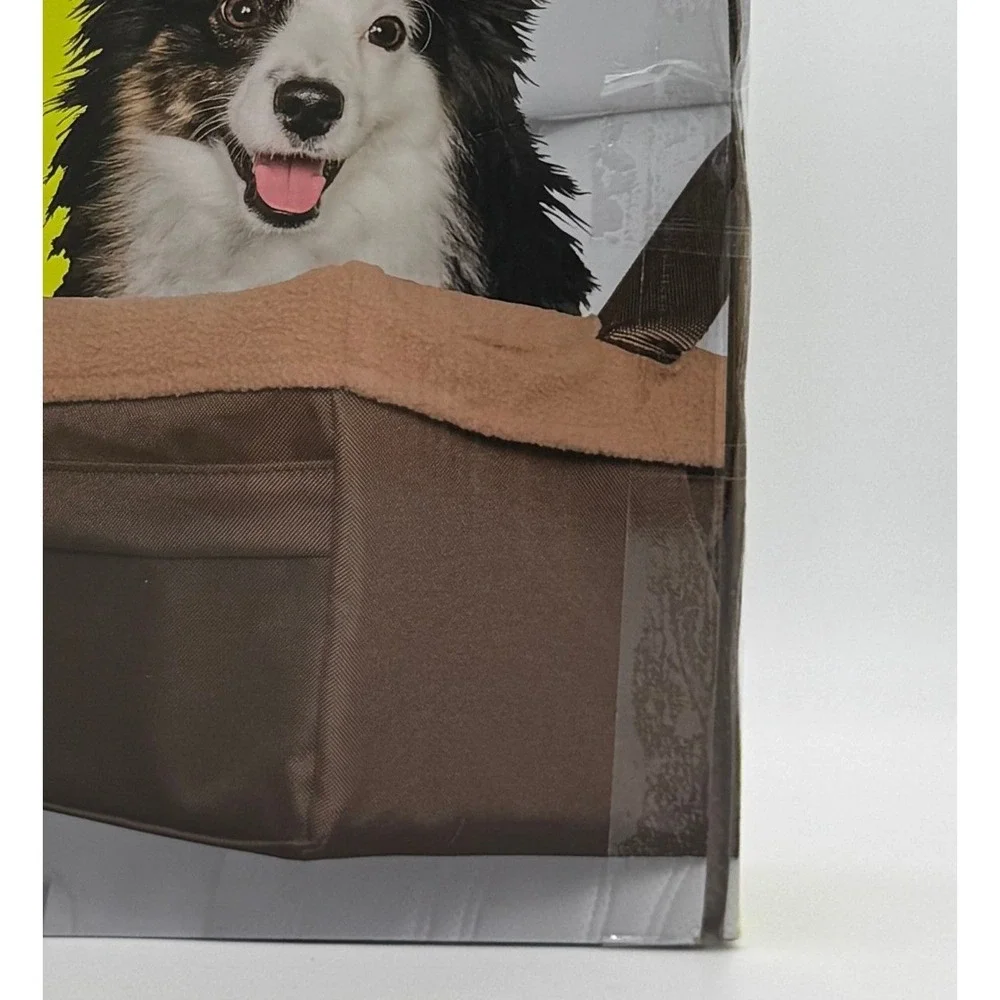 PetSafe Happy Ride Booster Seat Brown Dog Car Seat Small Pets Up to 18 lbs New